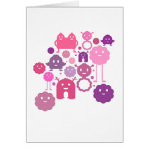 Monsters Blank Card cards