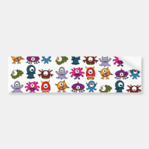 Monsters Bumper Stickers