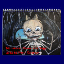 Monsters, Caves and Tags 2012 12 Month Calendar calendars