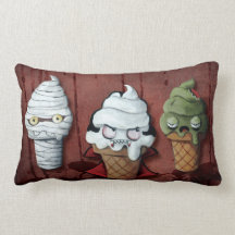 Monsters Halloween Team! Throw Pillows