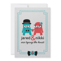 Monsters In Love Wedding Invitation
