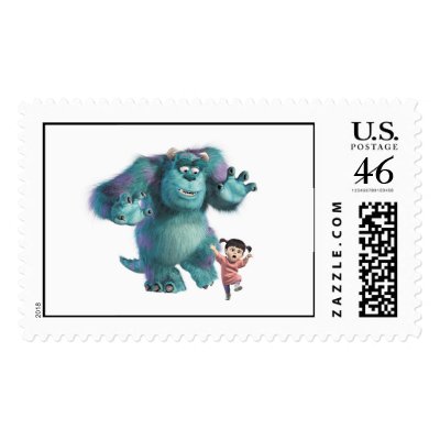 Monsters Inc. Boo & Sulley  postage