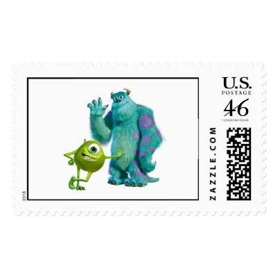 Monsters Inc. Mike and Sulley postage