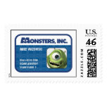 Monsters Inc. Mike Wazowski employee ID card postage