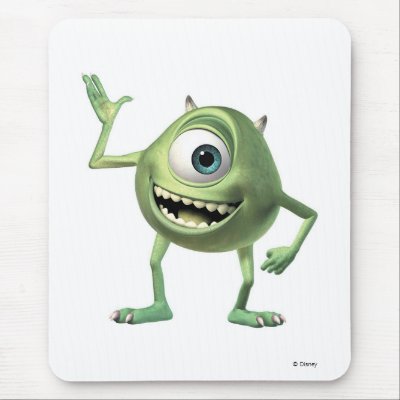 Monsters, Inc.'s Mike Waving Disney mousepads