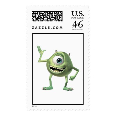 Monsters, Inc.'s Mike Waving Disney postage