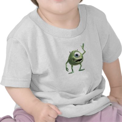 Monsters, Inc.'s Mike Waving Disney t-shirts