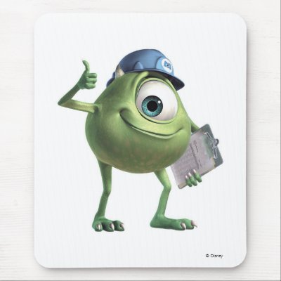 Monsters Inc.'s Mike with Clipboard mousepads