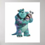 Monsters Inc Sulley holding Boo in costume in arms Poster
