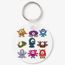 Monsters keychains
