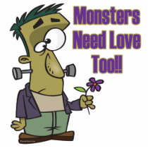 monsters need love too funny frankenstein photo cut out