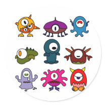 Monsters stickers