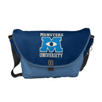 Monsters University Blue Logo Courier Bags at Zazzle