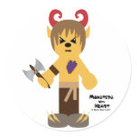 Monsters with Heart series Round Sticker