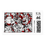 Monsters & Zombies Cartoon Characters Postage
