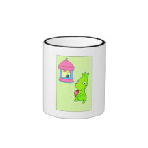 Monstruo verde lindo tazas