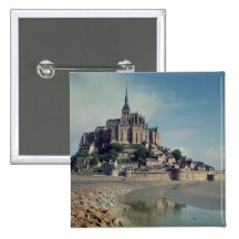 Mont Saint-Michel Pinback Buttons