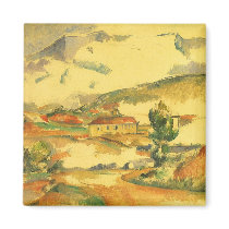 Mont Sainte Victoire by Cezanne Fridge Magnets