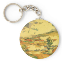 Mont Sainte Victoire by Cezanne Key Chain
