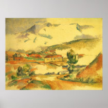 Mont Sainte Victoire by Cezanne Poster