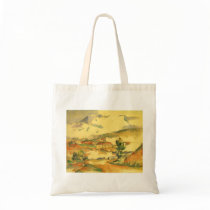 Mont Sainte Victoire by Cezanne Tote Bags