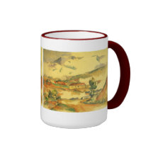 Mont Sainte Victoire by Cezanne, Vintage Fine Art Mugs