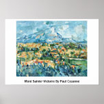 Mont Sainte-Victoire By Paul Cezanne Print