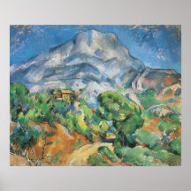 Mont Sainte Victoire sobre el Tholonet por Cezanne Posters
