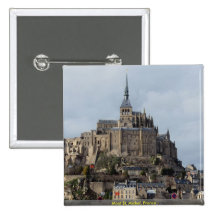 Mont St. Michel, France Buttons