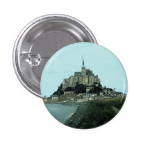 Mont St. Michel, Normandy, France Button
