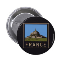 Mont St. Michel Pinback Buttons