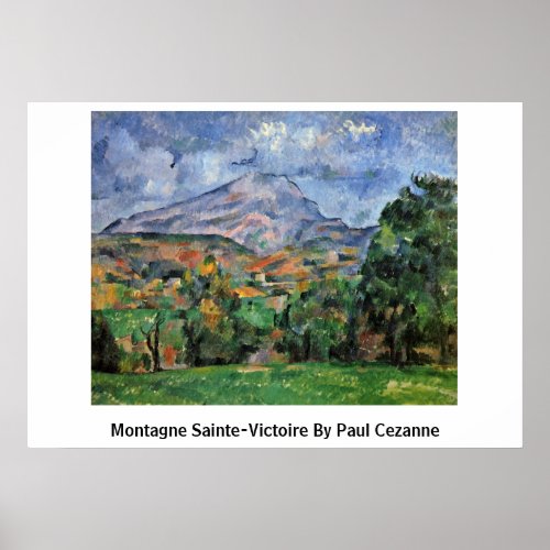 Montagne Sainte-Victoire By Paul Cezanne Print