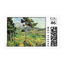 Montagne Sainte-Victoire Seen From Bellevue Stamp