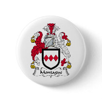 Montague Family Crest buttons by coatsofarms Montague Family Crest buttons