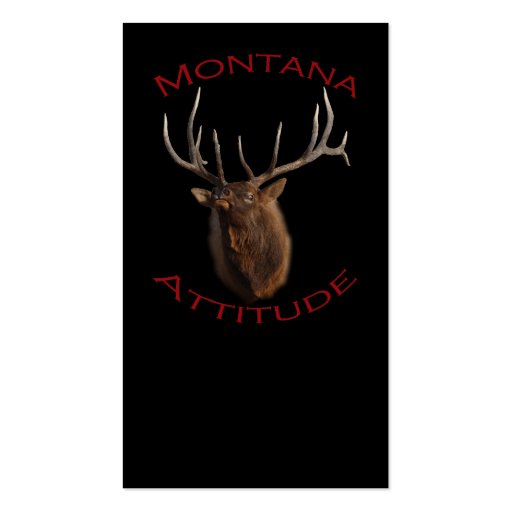 Montana Attitude Business Card Templates (back side)