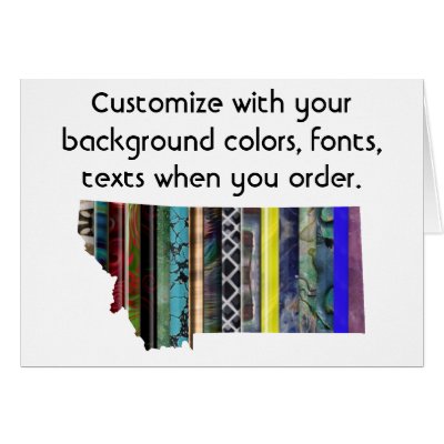 Montana Colorful Customize card ho... - Customized by JKdesigns