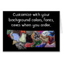 Montana Colorful Customize card how you want it