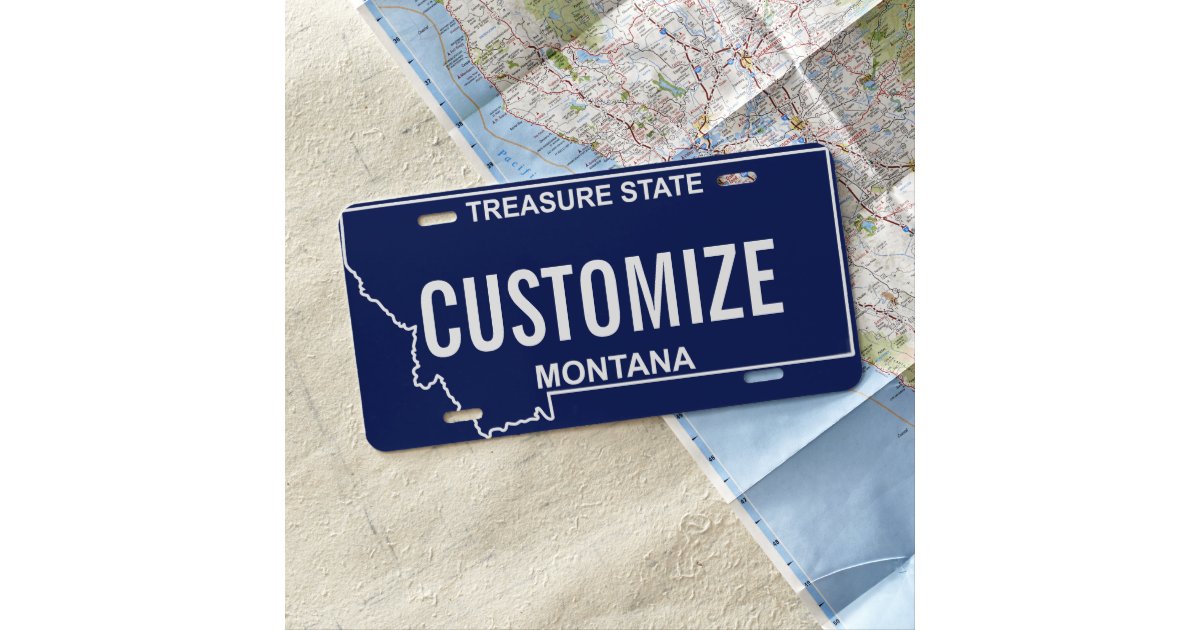 Montana Custom License Plate Zazzle