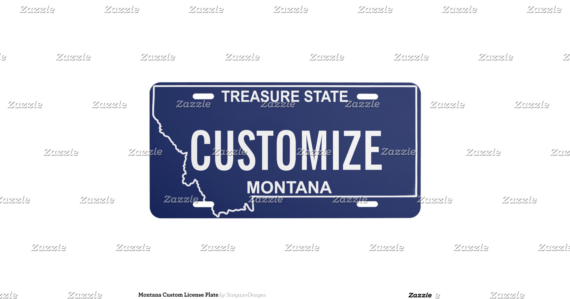 Montana Custom License Plate Zazzle