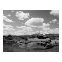 Montana Farm in Black & White posters by GreenBusAdventures Montana Farm in Black & White posters