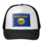 Montana Flag Gem Mesh Hats
