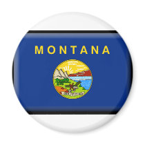 Montana Flag magnets