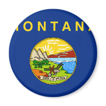 Montana Flag magnets