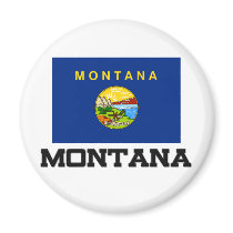 Montana Flag magnets