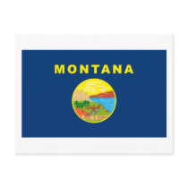 Montana Flag Postcard