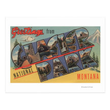 Montana - Glacier National Park Postcards