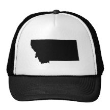 Montana in Black and White Trucker Hats