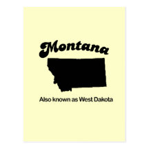 Montana Motto - Also West Dakota Post Cards