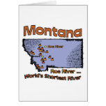 Montana MT US Motto ~ Worlds Shortest River cards
