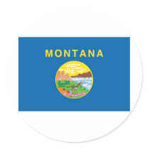 Montana  Official State Flag stickers